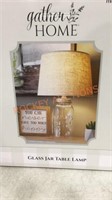 Gather Home Glass Jar Table Lamp