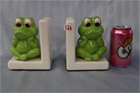Frog Book Ends