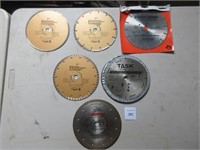 An Assembled Lot of Specialty Saw Blades
