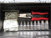 A Tool Box With Assorted Sockets
