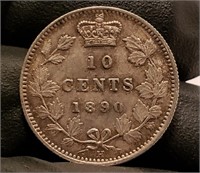 1890 Canada 10 Cent Coin - H