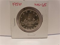 1956 Canada Dollar Coin Silver