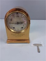 Antique Henry Birks & Sons Ltd Clock & Key