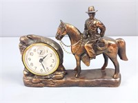 Vintage Snider Horse/Cowboy Clock