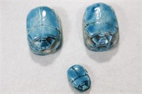 3 SMALL SCARABS