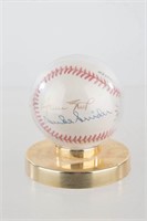 Autographed Baseball with 5 Hall of Famers