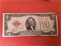 RED SEAL 2 DOLLAR BILL