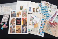 US Postage Stamps Part Sheets and Singles