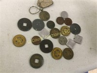 vintage lot foreign coins tax coins