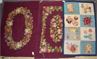 Needlepoint and Wool Hook Rugs