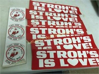 Old Strohs is Love Bumper stickers snowmobile