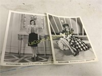 2 old pictures of Judy Garland MGM Pictures