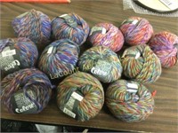 assorted yarn skeins Colore