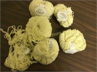 light yellow skeins yarn