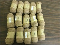 15 small skeins tan yarn