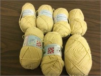 7 skeins yellow yarn