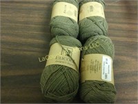 4 skeins Eucool green yarn