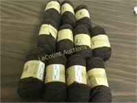 11 small skeins brown Eucool yarn