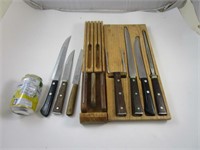 Set de couteaux de cuisine et ustensiles