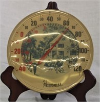 HAMMER THERMOMETER VINTAGE WITH SNOW & SLED