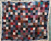 RUFFLED EDGE PATCHWORK HANDCRAFTED QUILT