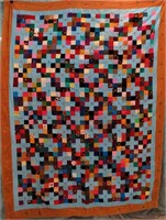 HANDCRAFTED PATCH/CROSS QUILT*QUILTERS FOR CHRIST