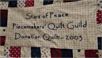 HANDCRAFTED QUILT *PEACEMAKERS QUILT GUILD