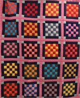 HANDCRAFTED QUILT TIC TAC TOE*QUILTERS FOR CHRIST