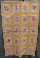 HANDCRAFTED ANIMAL CRIB QUILT