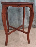 1930'S WOOD LAMP/SIDE TABLE