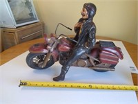 Ceramic Harley with rubber tire's - motorcycle