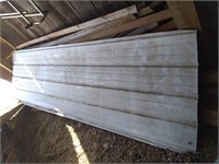 1 piece 12' metal roofing - used
