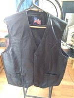 Leather Vest - 2XL