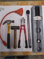 Tools - torque wrench's, bolt cutters, hammers,