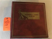 Baseball card album empty pages
