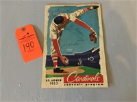 1953 St Lois Cardinals souvenir program