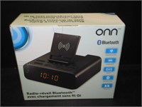 New ONN Bluetooth Clock Radio & Wireless Charging