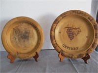 2-1947 Germany Wood Plates