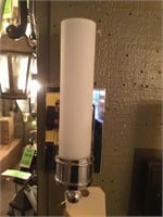 White glass ch8imney wall mount decor light