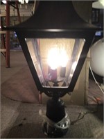 Large outdoor post mounted light