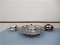 Lot: Silver Plate Dishes / Vaisselle plaqué argent