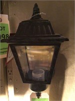 Small square outdoor light fixture