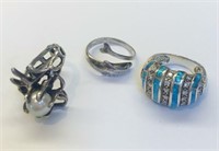 Pearl & Silver Rings