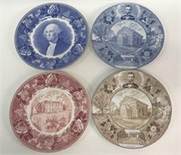 4 Vintage Presidential Collectors Plates