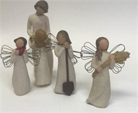Lot of 4 Willow Tree Figures