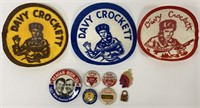Lot of 10 Vintage Americana Pinbacks & Patches
