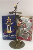 Vintage Christmas Swedish 12" Brass Angel Chimes