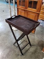 old serving stand and tray