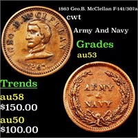 1863 Geo.B. McClellan F-141/307a cwt Grades Select