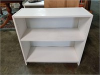 white bookcase - utility shelf